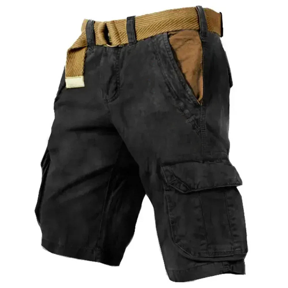 Men's Cargo Shorts – Denim Material – Versatile & Comfortable – Summer - lifestyle view