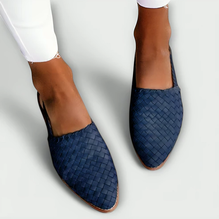 Braided Slingback Flat Loafers — view 10