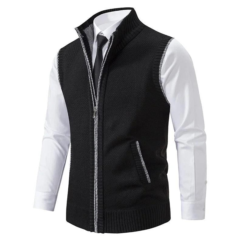 Men's Sleeveless Merino Wool Business Vest - product view