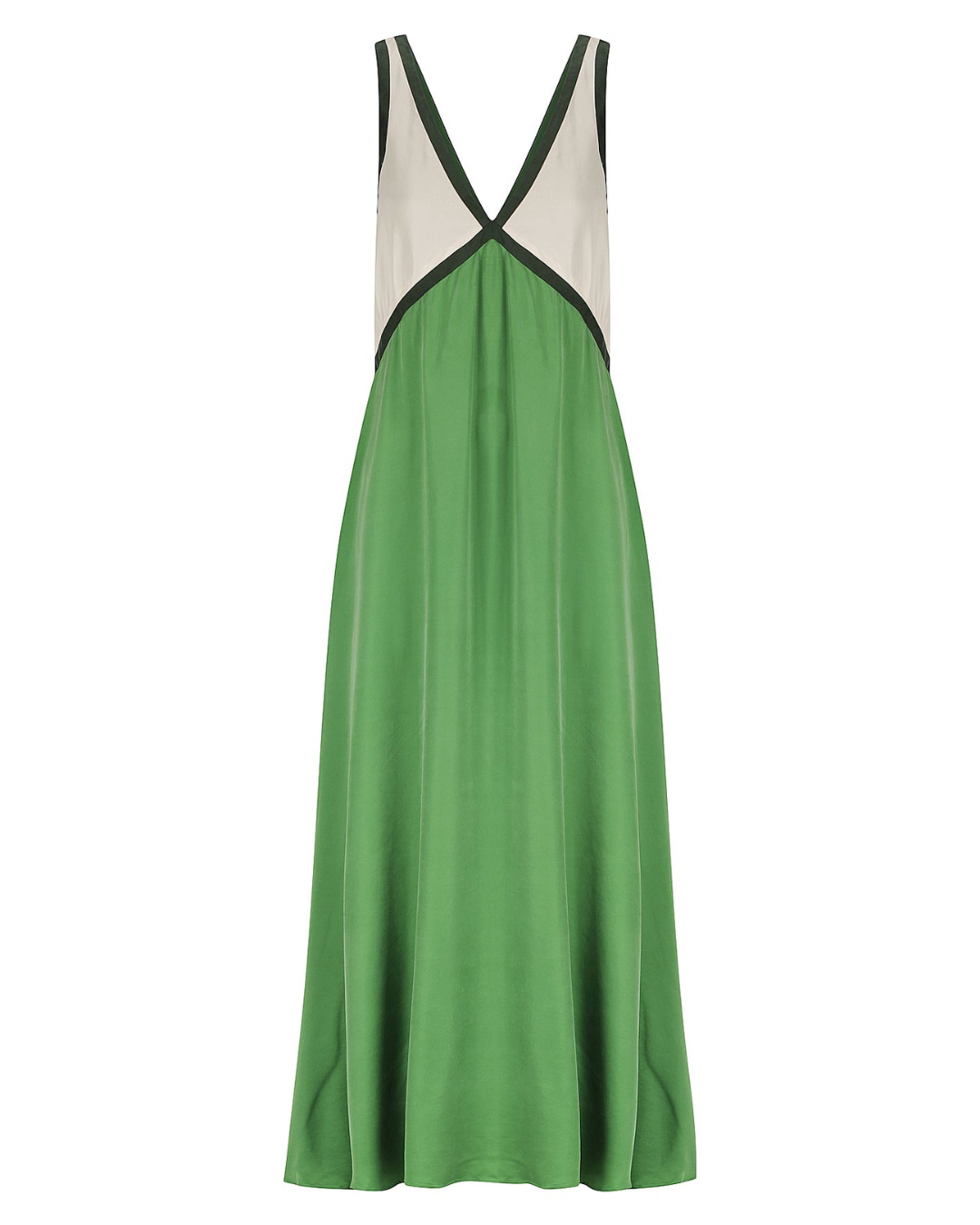 Women's Satin Dress – Contrast Detail Elegant Everyday – view 13