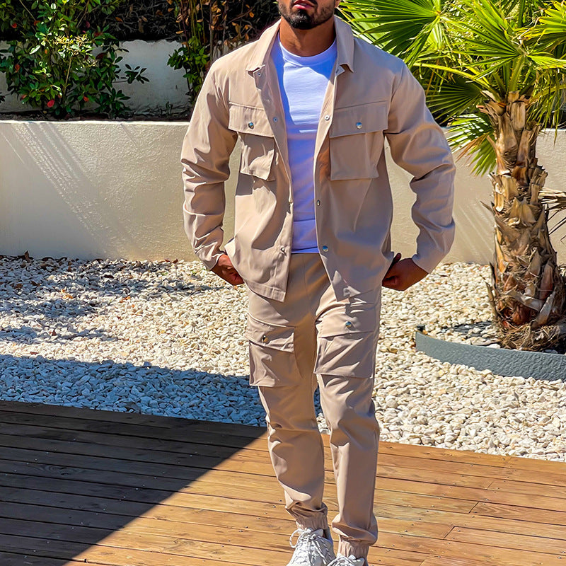 Men's Two-Piece Set - Cargo Street Style - view 2