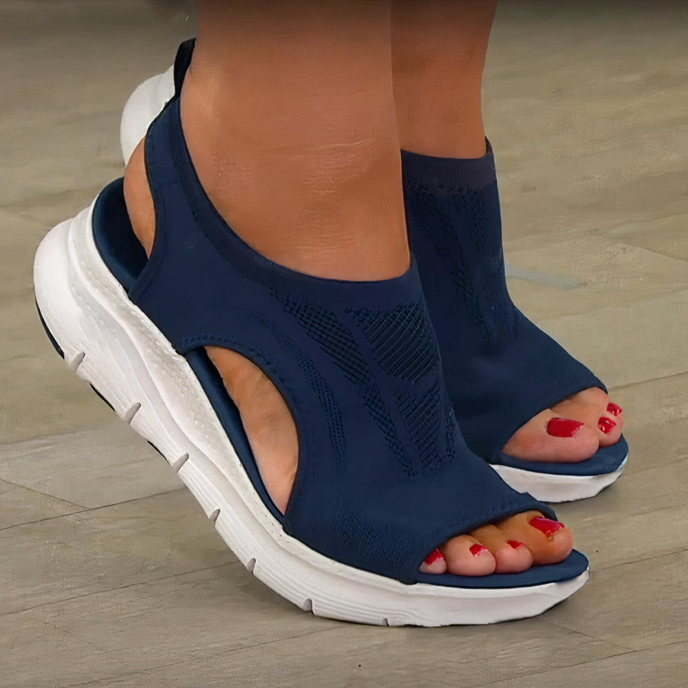 Women's orthopaedic comfort sandals – Saint Dor UK – back view