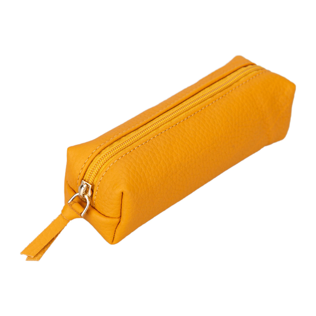 Leather Pencil Case in Sunbeam