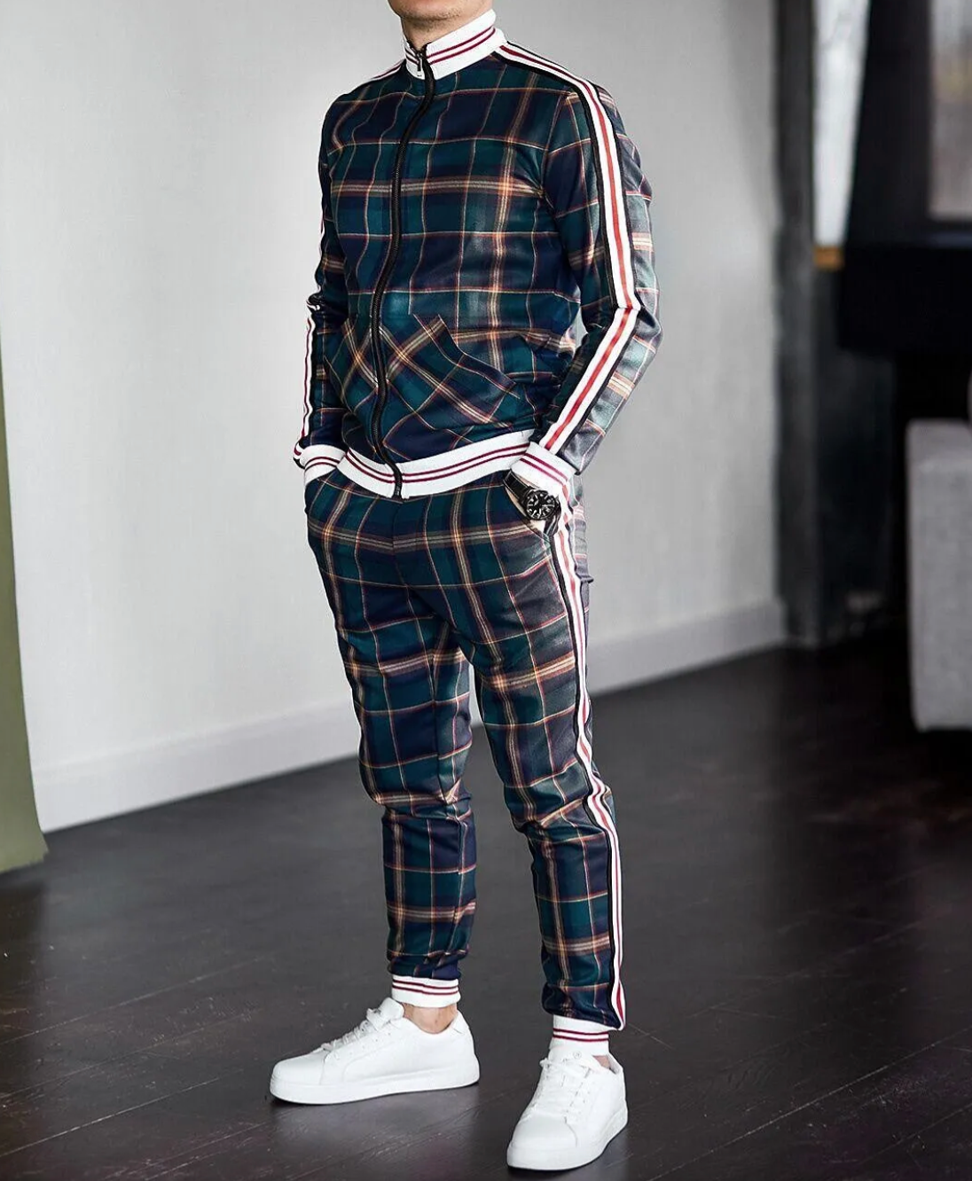 Men's Two-Piece Set - Stylish Autumn Look - view 1