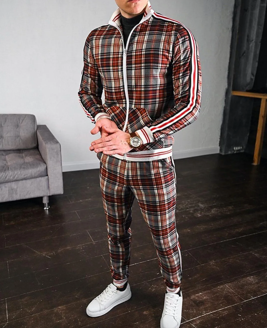 Men's Two-Piece Set - Stylish Autumn Look - view 5