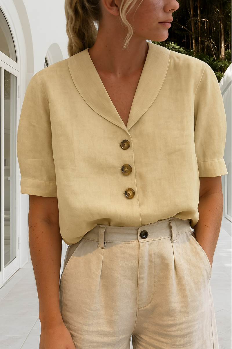 Women's Top - Elegant Blouse in White