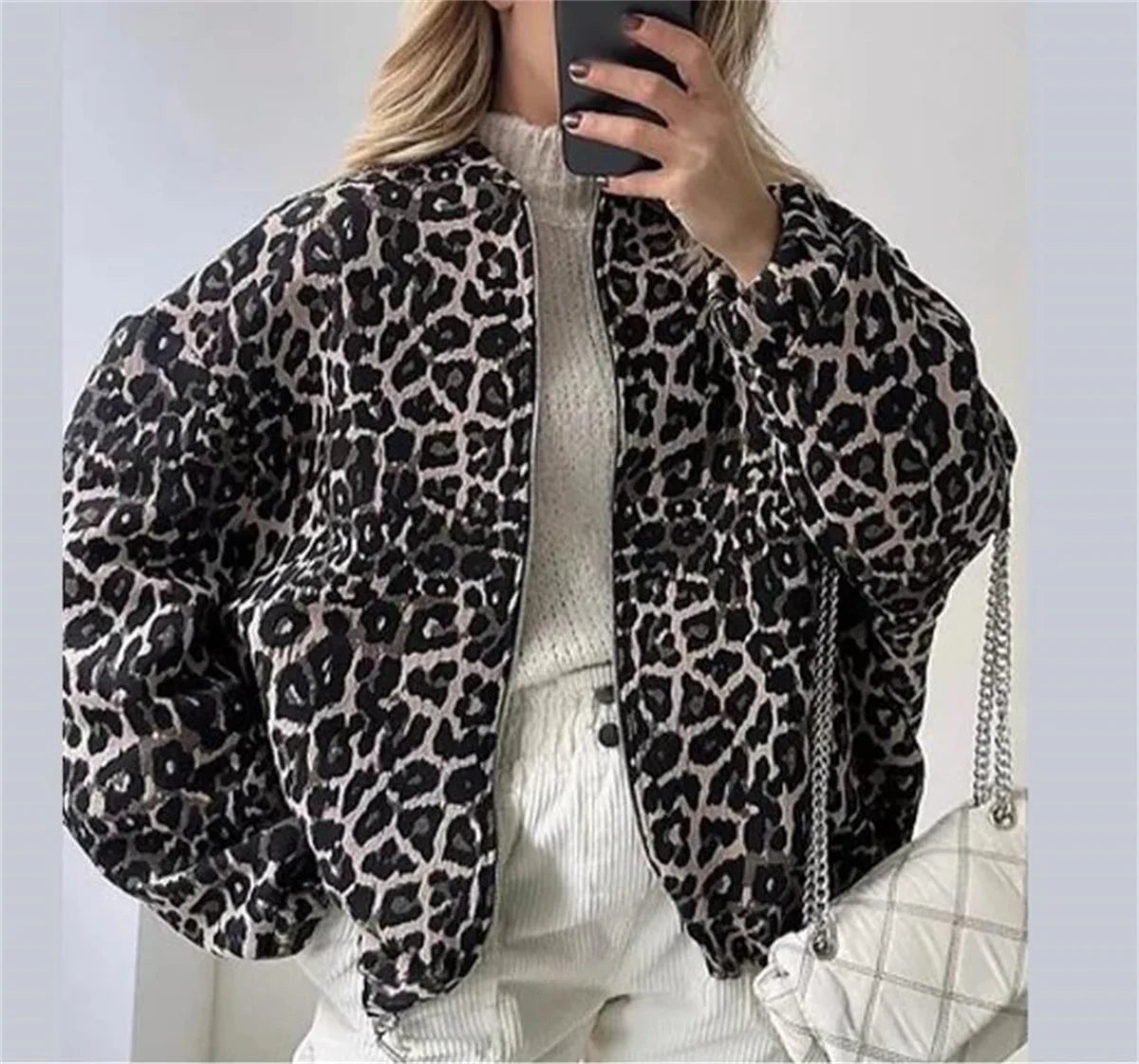 Women's Bomber Jacket in Black