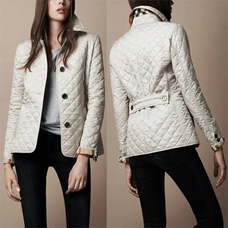 Women's Jacket - fitted, half-belt at the back