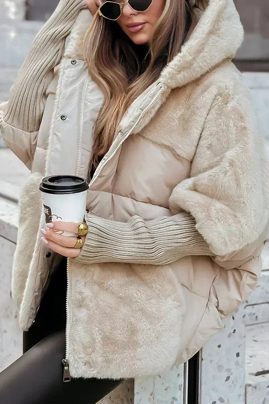 Women's Teddy Jacket in Beige