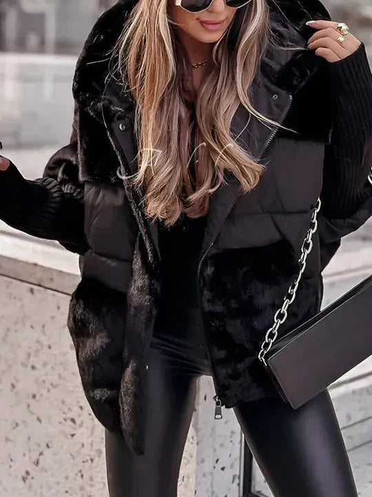 Women's Teddy Jacket in Black
