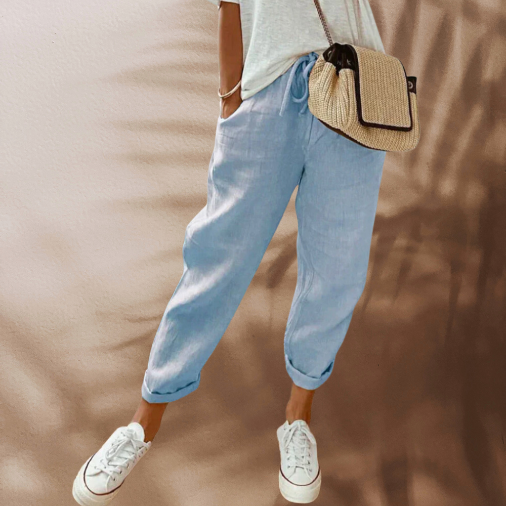 Women's Trousers - Casual and Stylish Summer Pants in Groen