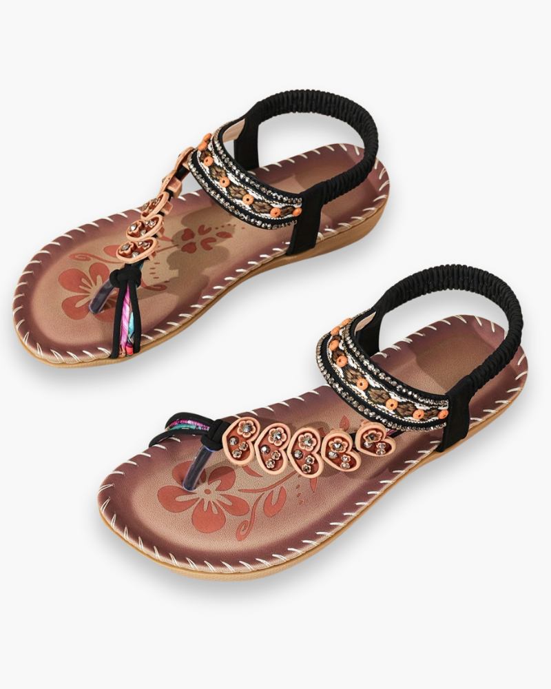 Women's boho adjustable strap summer sandals – Saint Dor UK – detail view