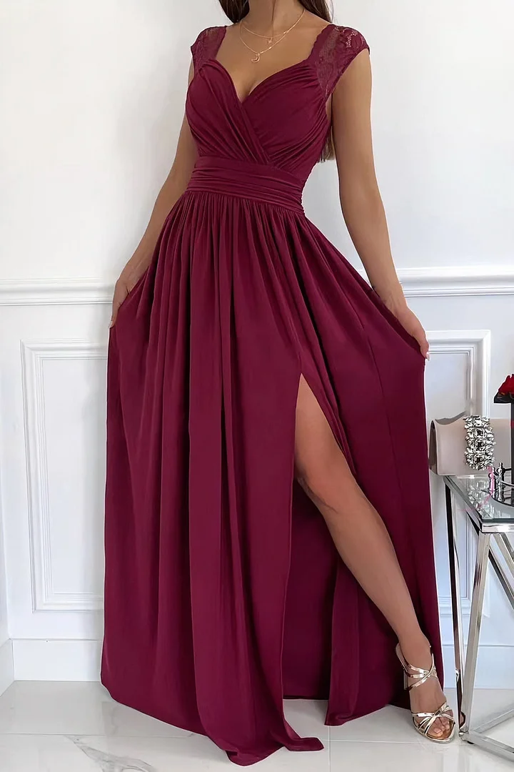 Women's Maxi Dress in Burgundy