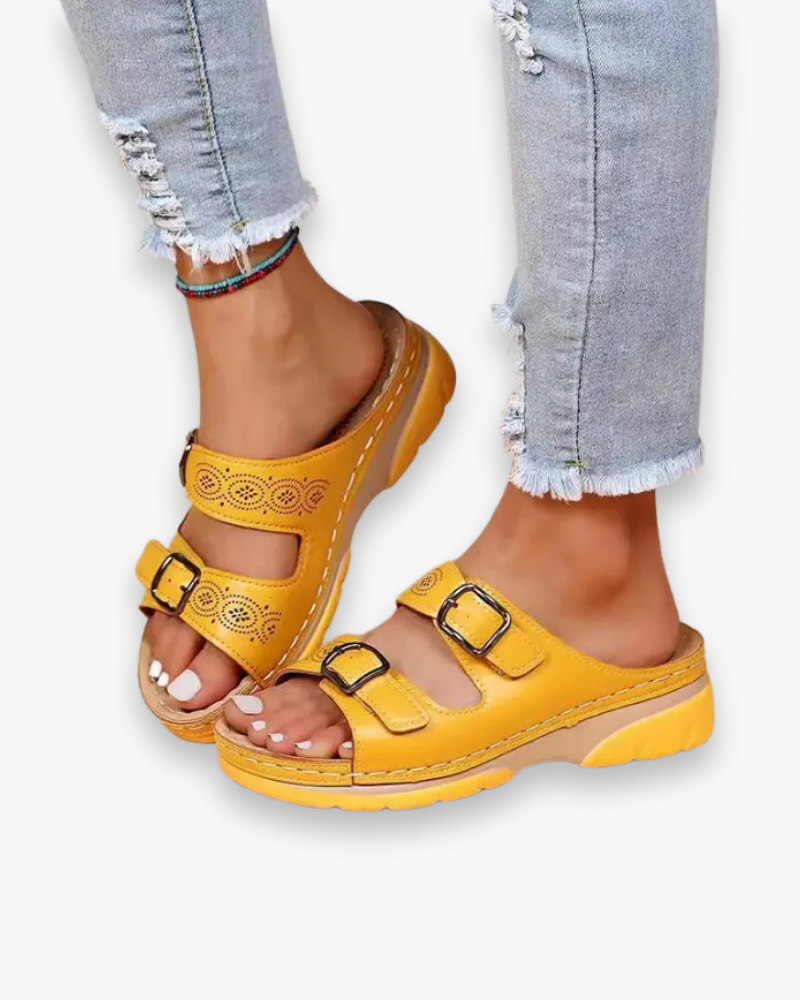 Women's open-side breathable sandals – Saint Dor UK – detail view