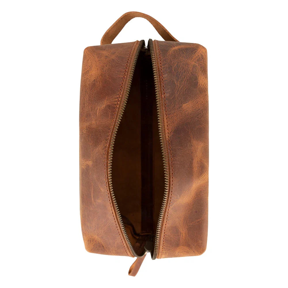 Leather Wash Bag – Full-grain leather – view 8