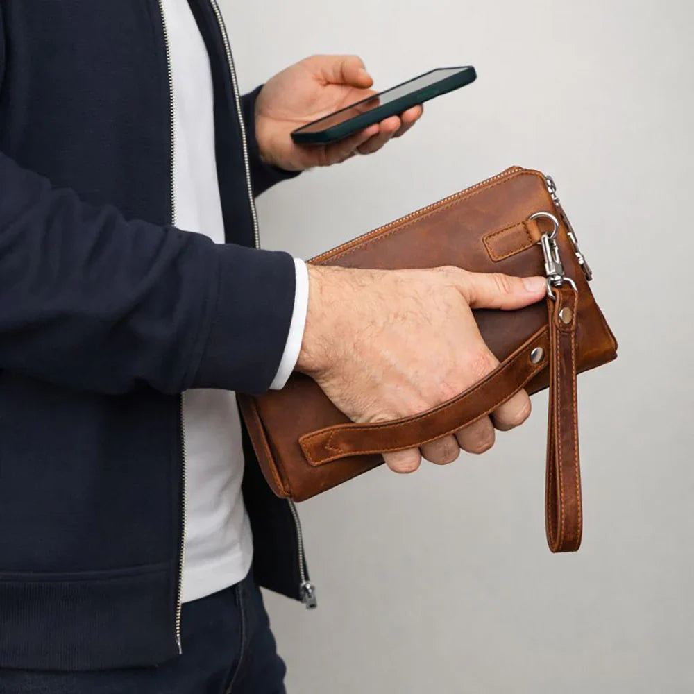 Men's Leather Clutch – Full-grain leather – view 16