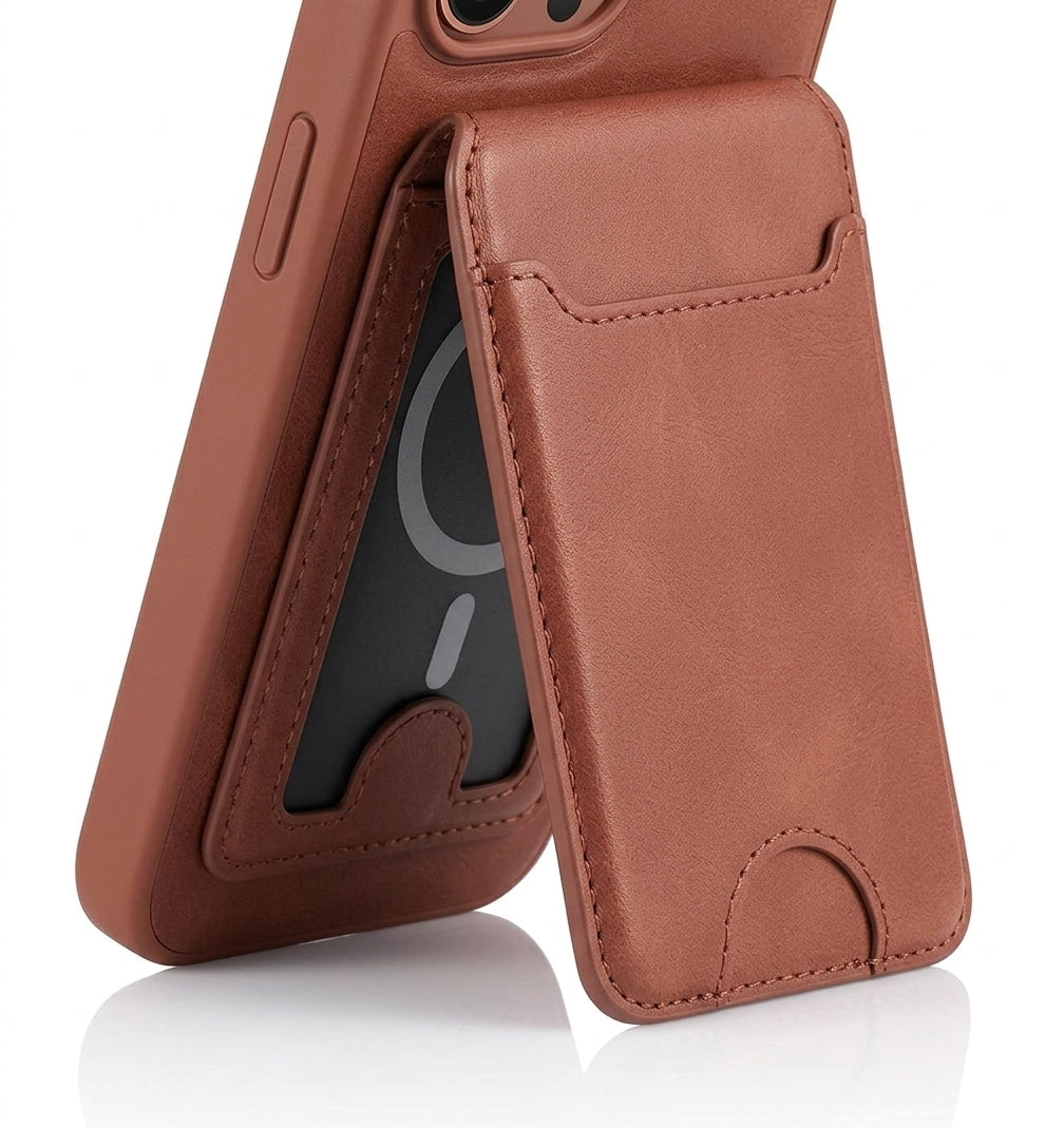 Leather Card Holder - Magnetic