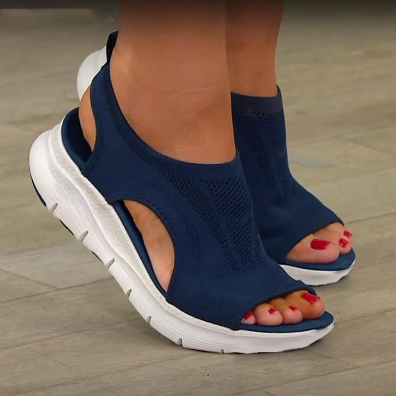 Women's flat casual sandals – Saint Dor UK – front view