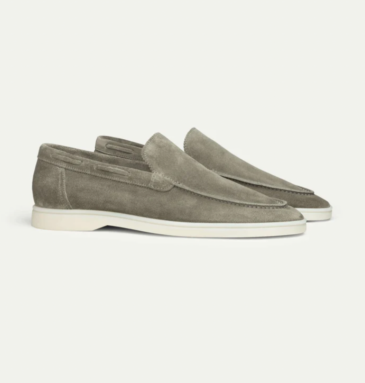 Men's suede slip-on loafers - SAINT DOR - view 3
