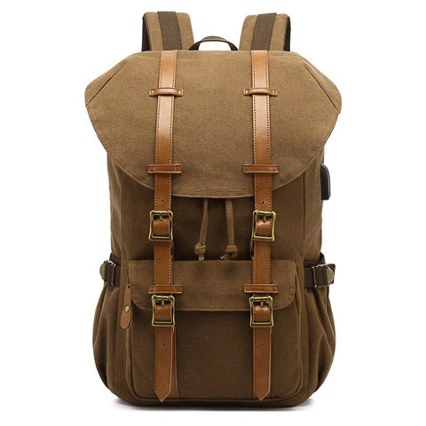 Leather Backpack in Brown