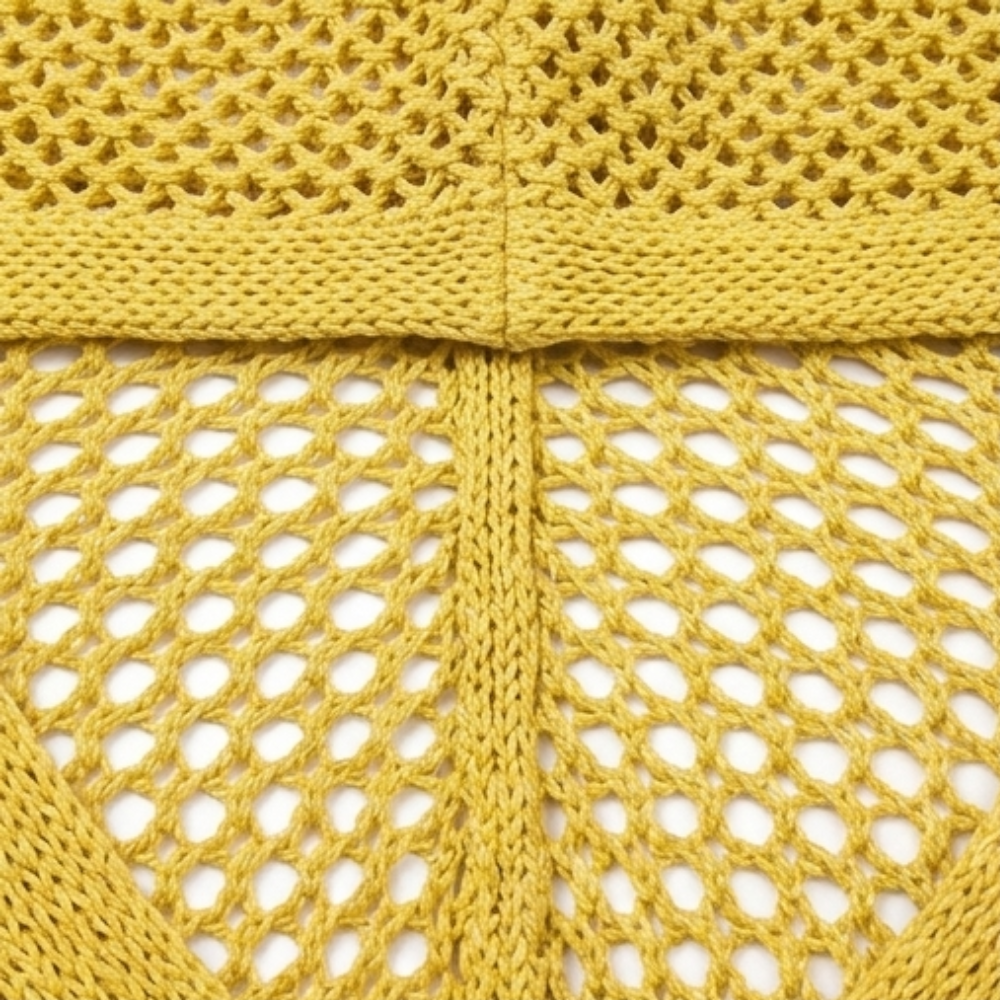 Women's open knit hooded jumper - detail