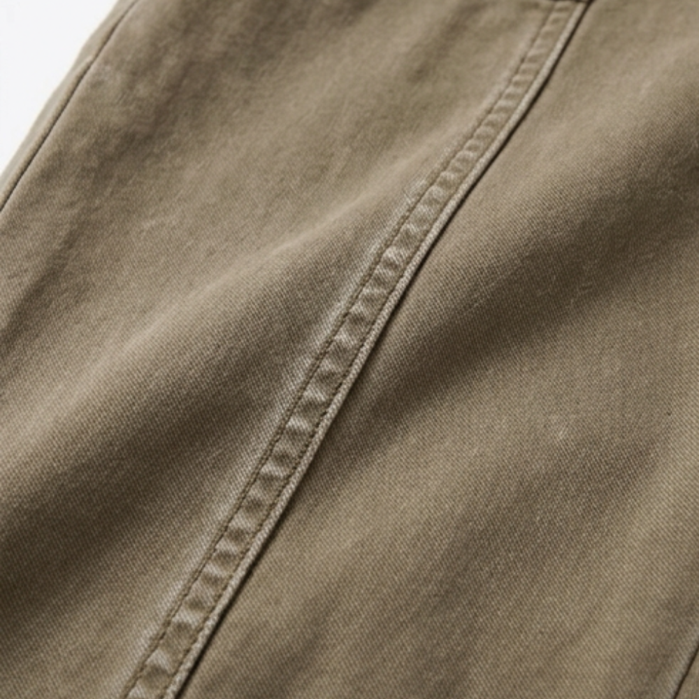 Women's high waist utility trousers - detail