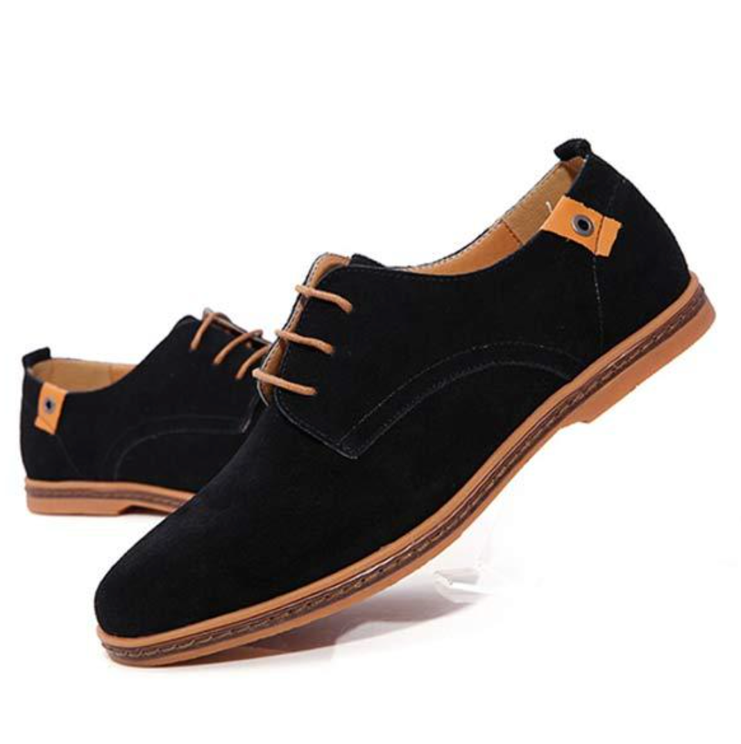 Men's Suede Lace-Up Shoes – Elegant & Comfortable – Ideal for Weddings - detail view