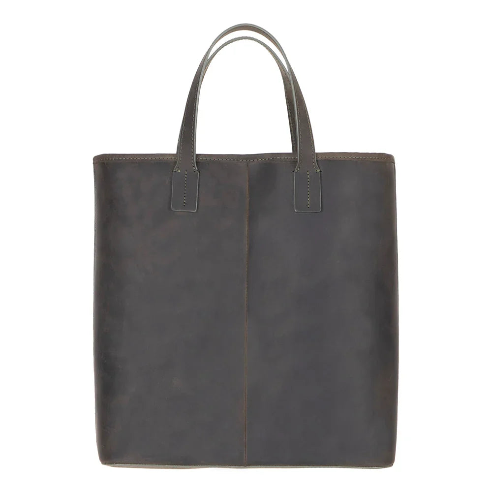 Leather Tote Bag in Cypress
