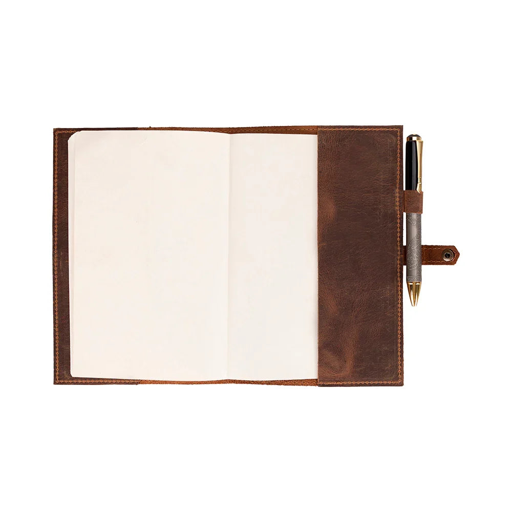 Leather Journal Cover - with Pen Loop