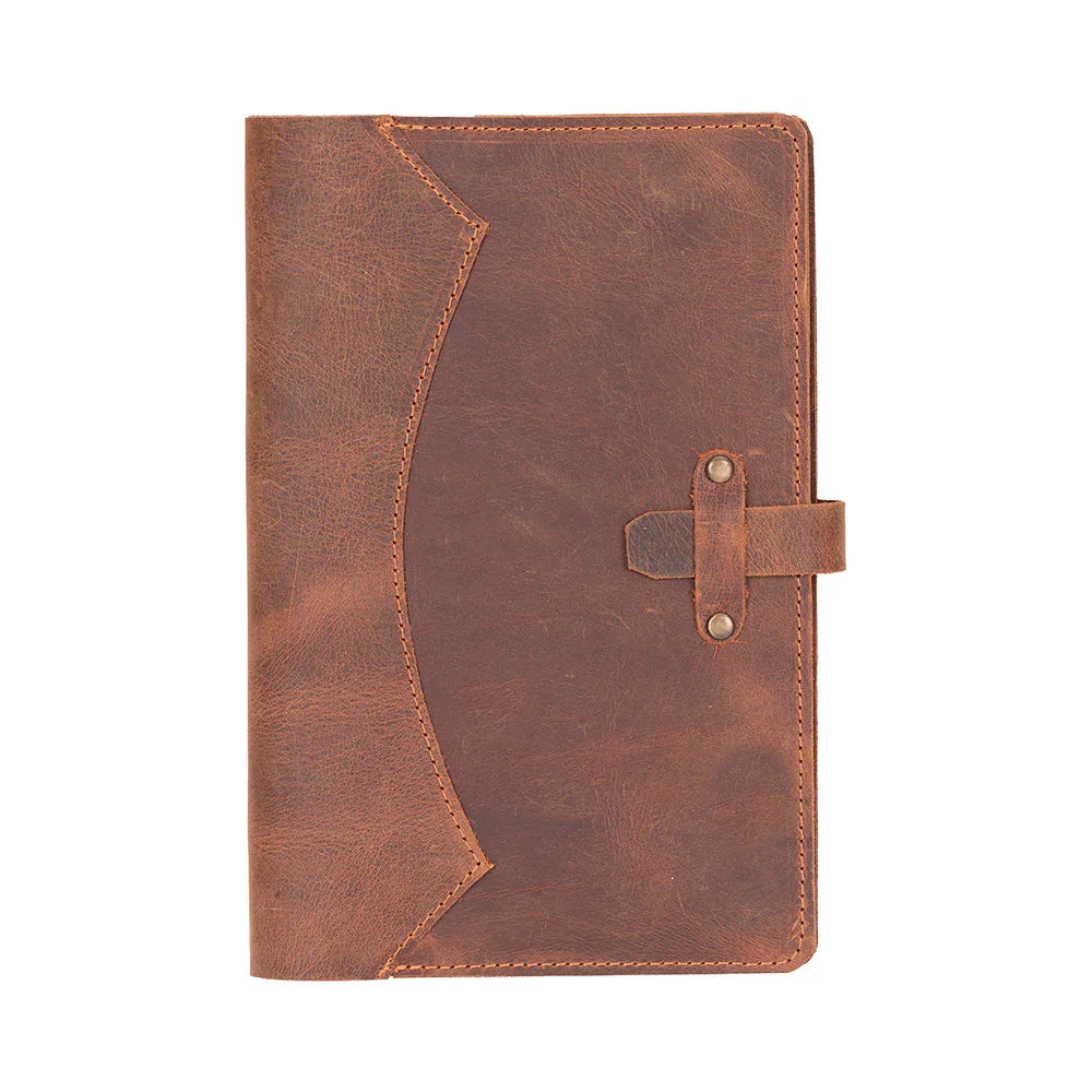 Leather Journal Cover in Tan Brown