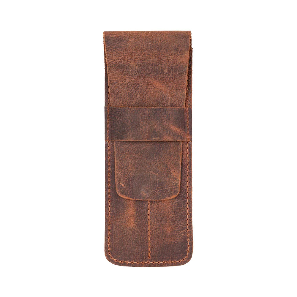 Leather Pen Case - for Two Pens