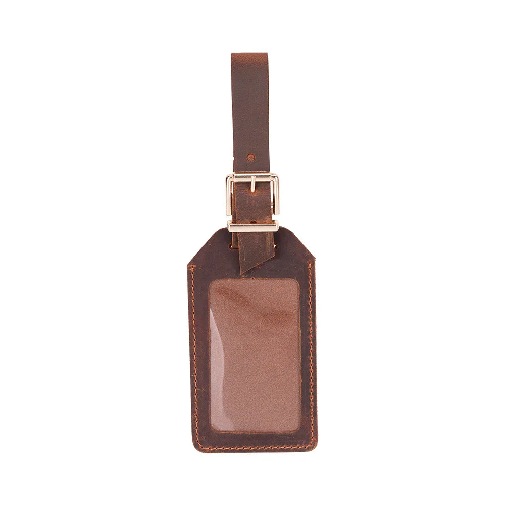 Leather Luggage Tag - 4 Colours
