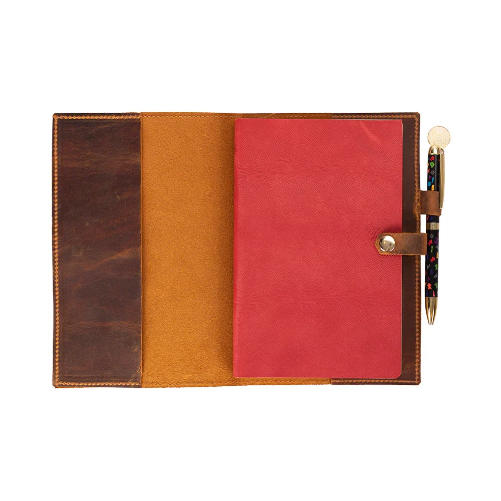 Leather Journal Cover in Moccasin