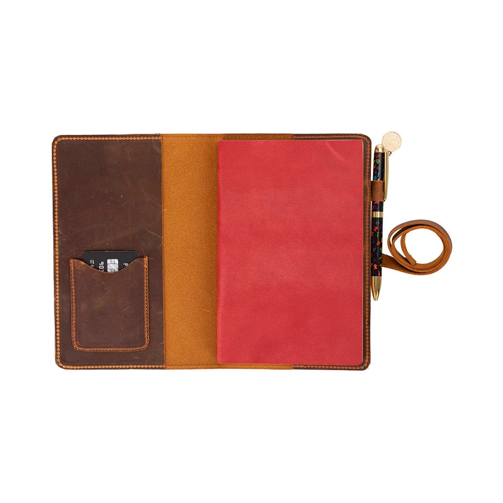 Leather Journal Cover in Moccasin