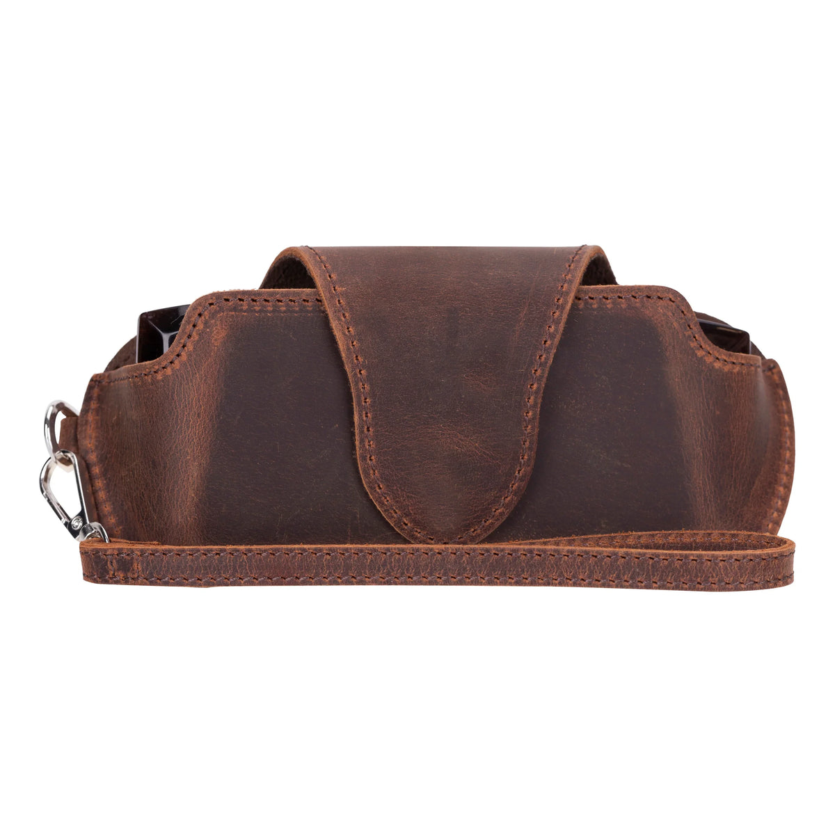 Leather Glasses Case in Tan Brown