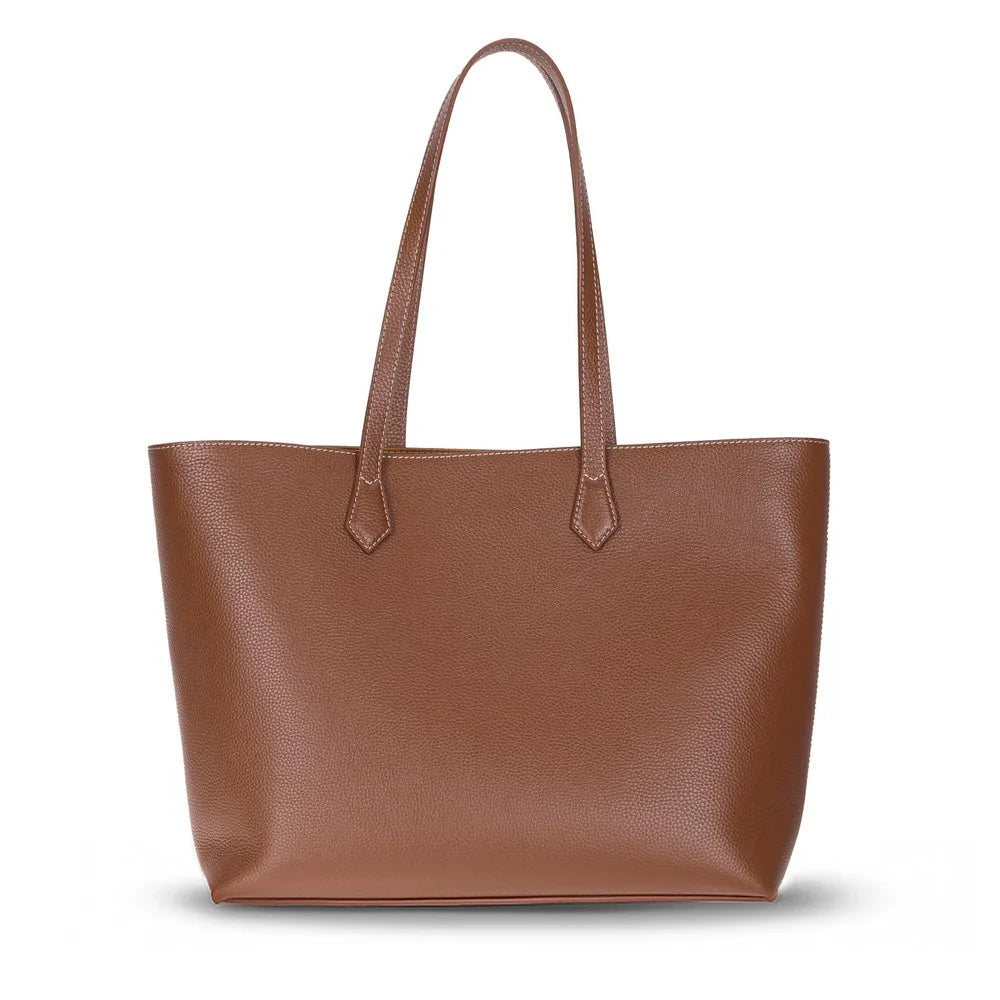 Women's Leather Bag in Tan