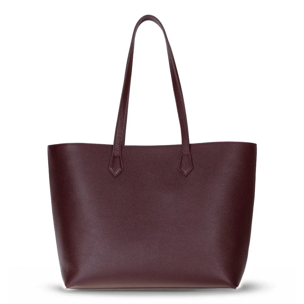 Women's Leather Bag in Burgundy