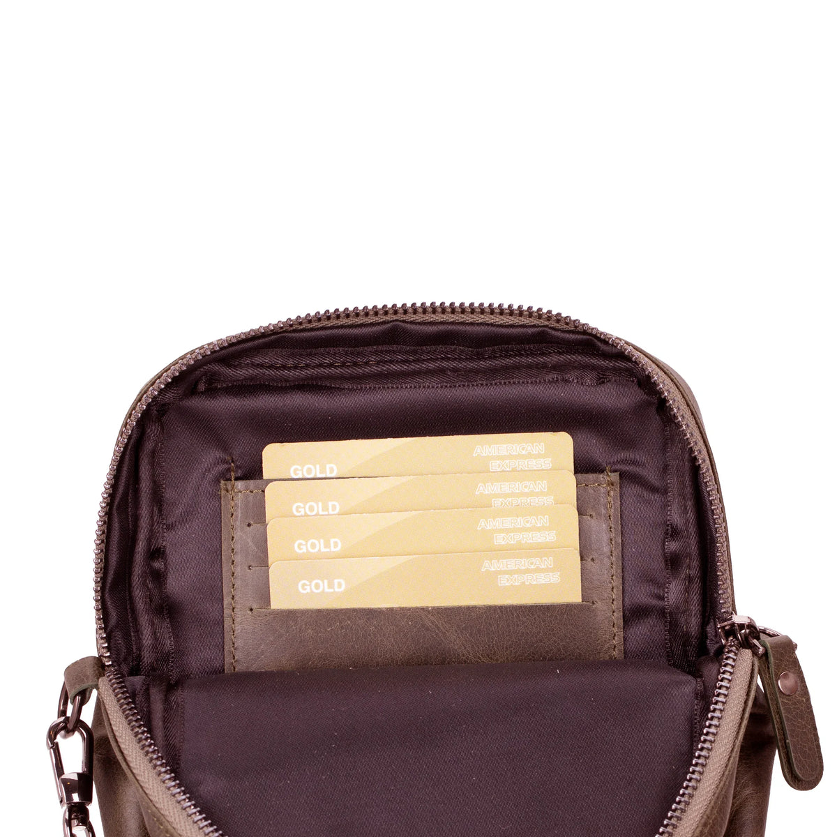 Leather Crossbody Phone Bag – Full-grain leather – view 4