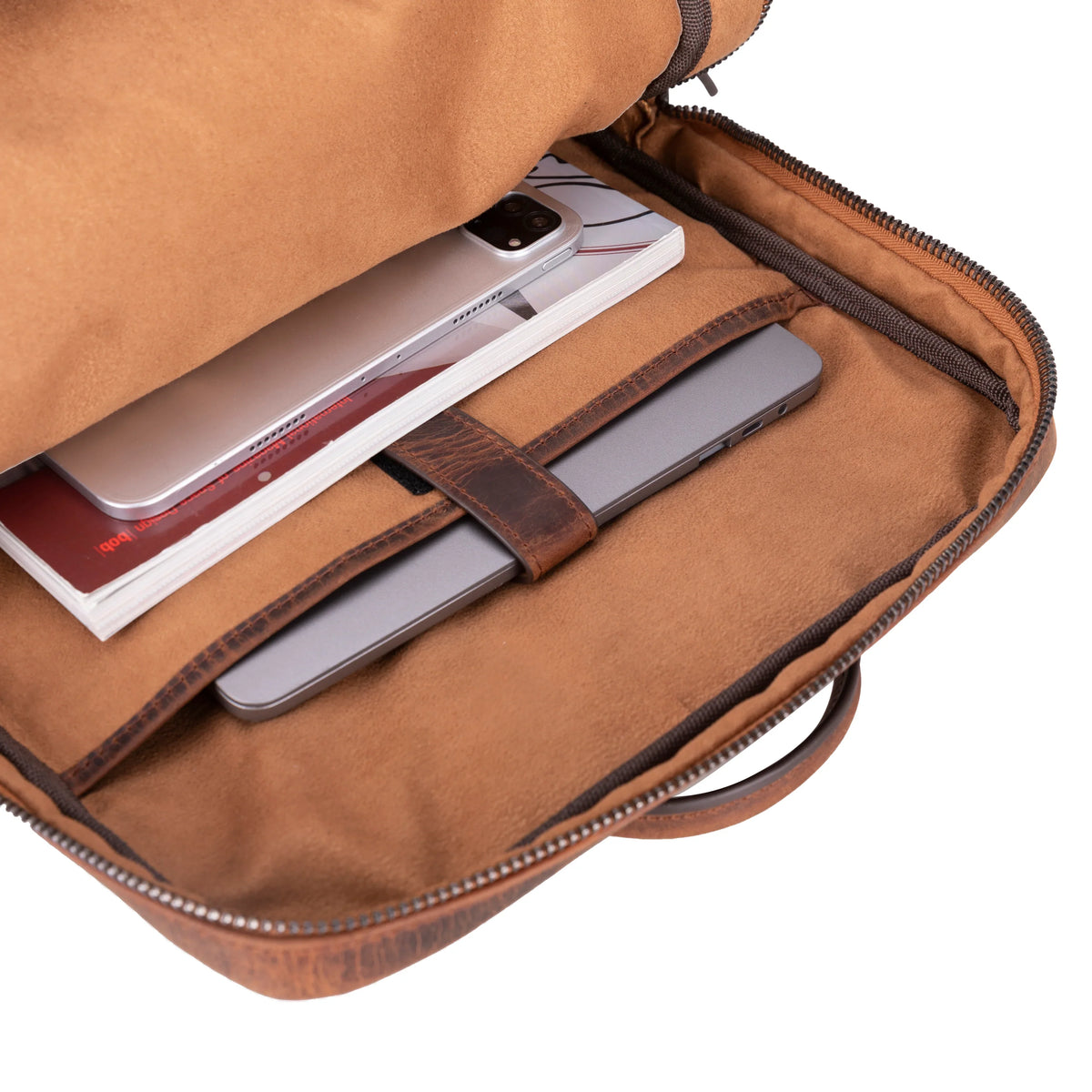 Laptop Backpack – Full-grain leather – view 20