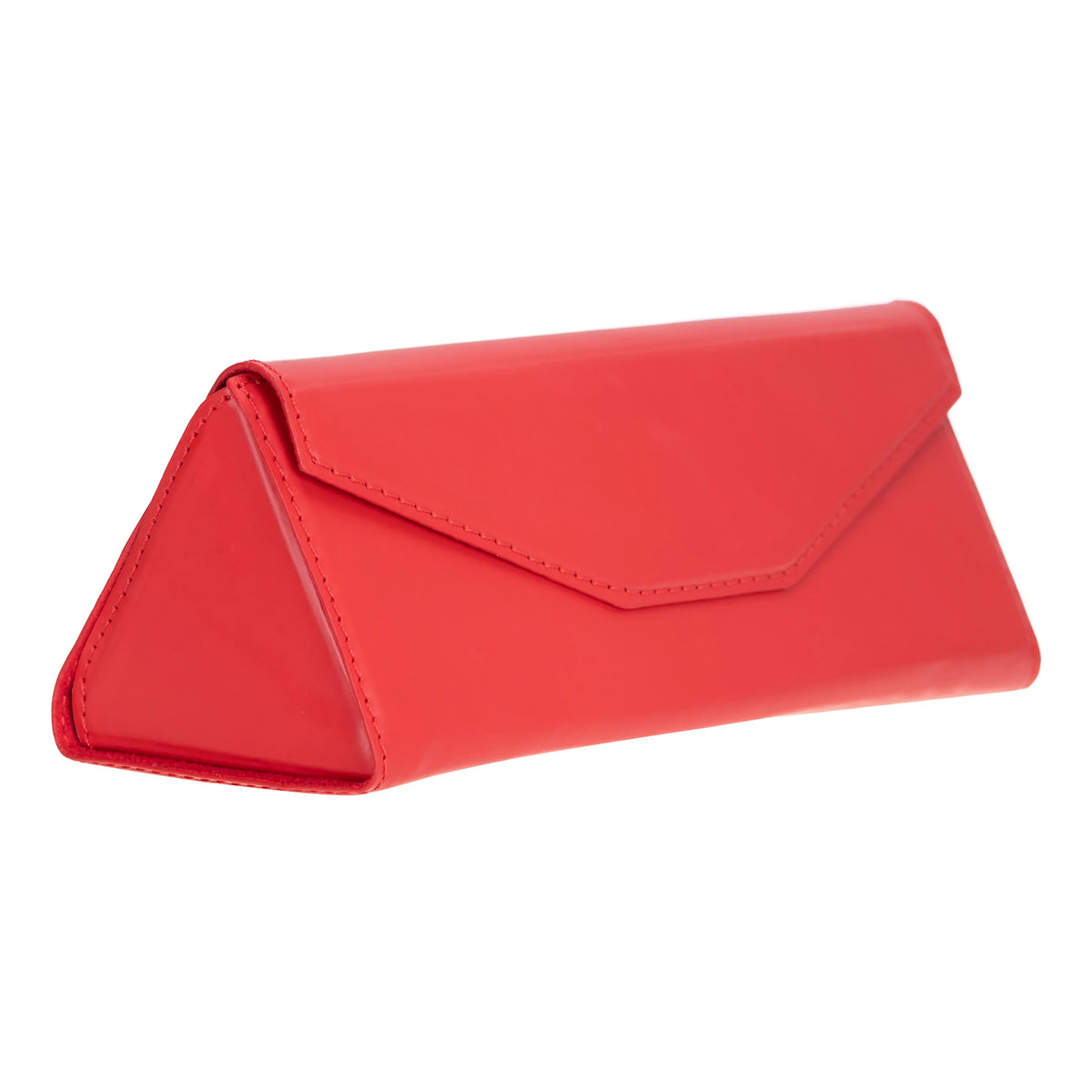 Leather Glasses Case in Lacquer Black