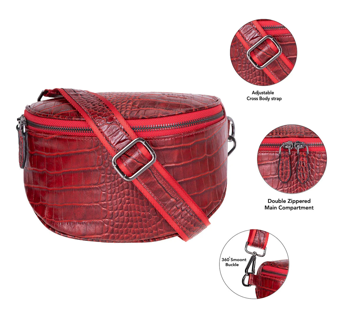Leather Crossbody Bag – Full-grain leather – view 16