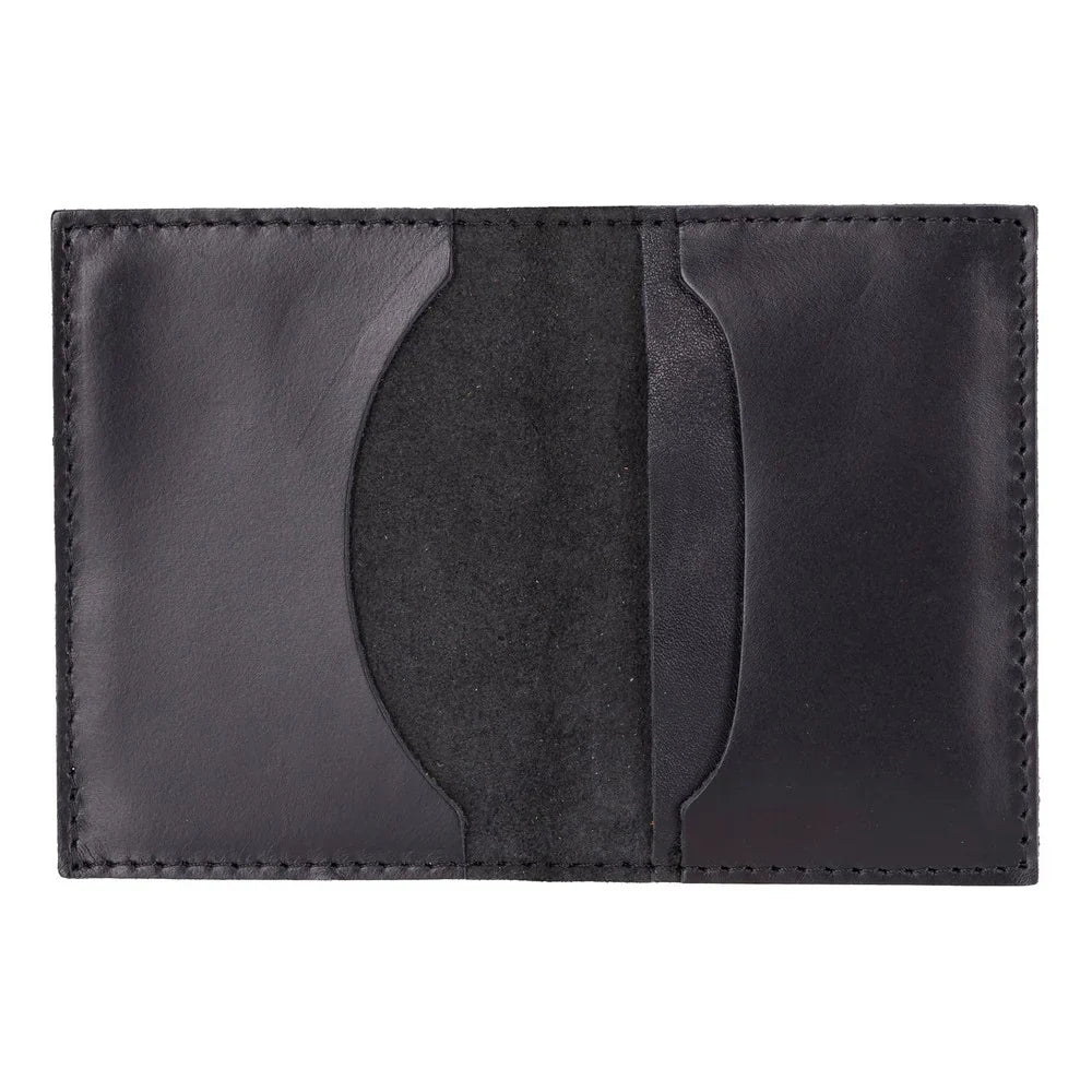 Leather Card Holder in Black