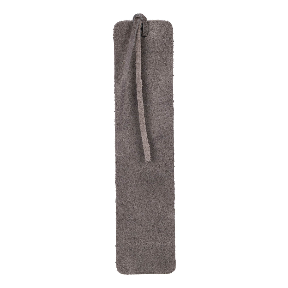 Leather Bookmark in Light Grey