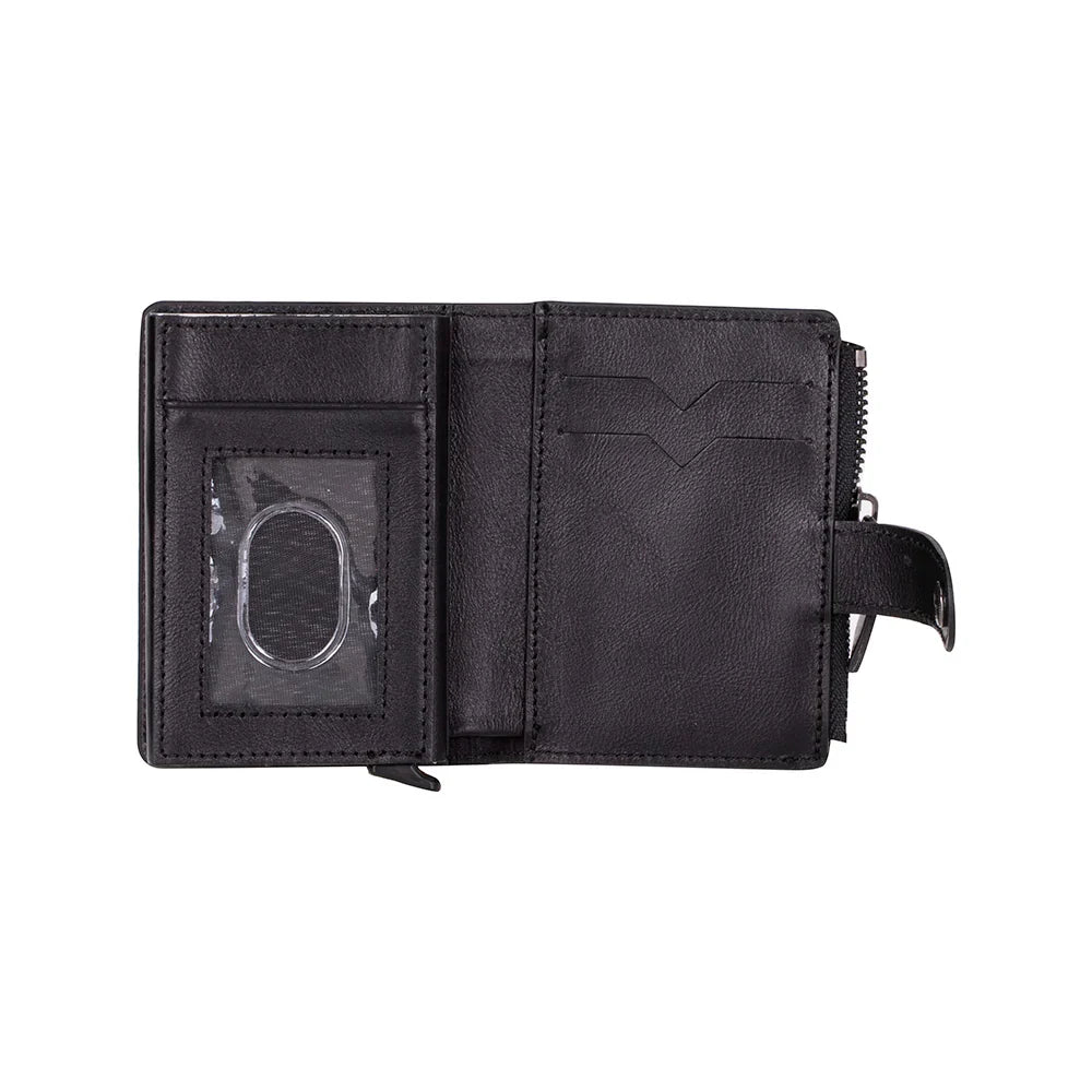 Leather Card Holder in Black