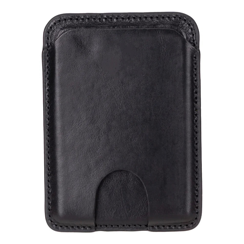 Leather Card Holder in Black
