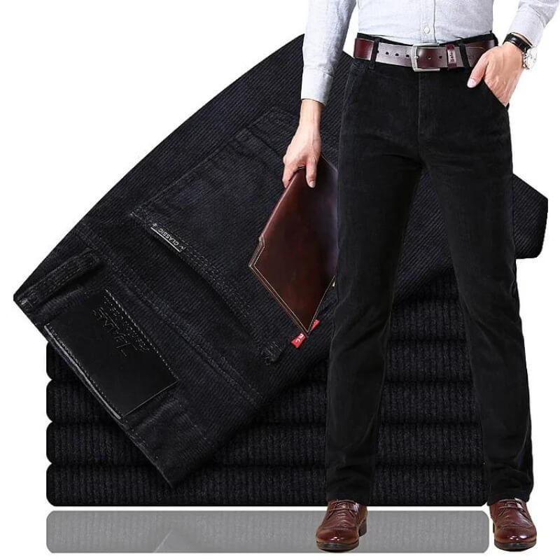 Men's Corduroy Trousers - Waist Sizing - lifestyle view | SAINT DOR