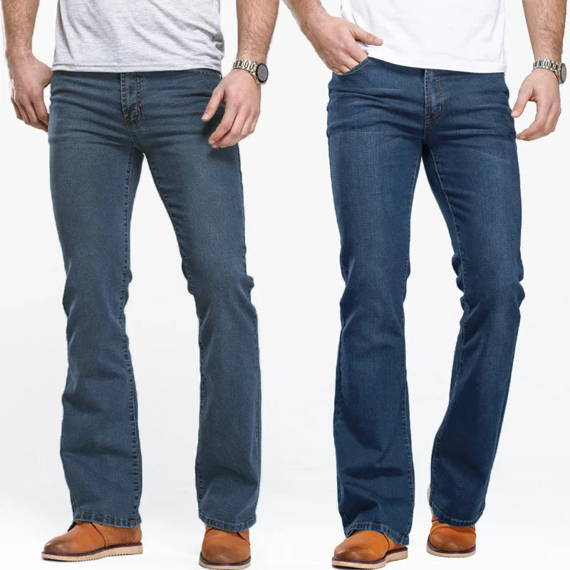 Men's Comfortable Jeans - Extended Sizes - front view | SAINT DOR