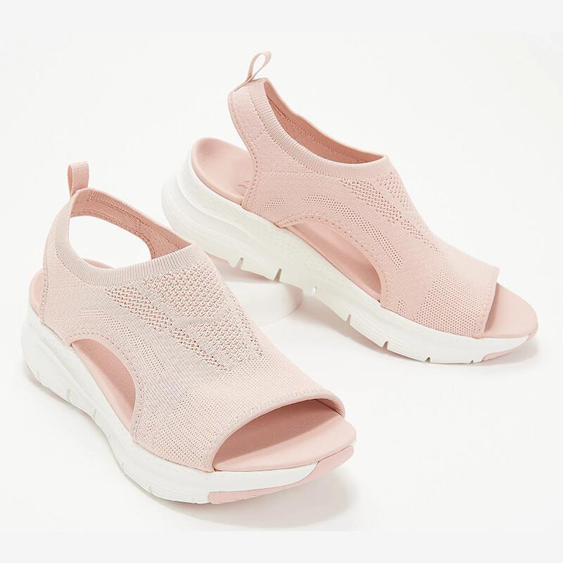 Women's flat casual sandals – Saint Dor UK – angle view