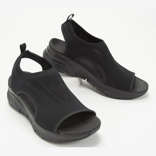 Women's flat casual sandals – Saint Dor UK – pair view