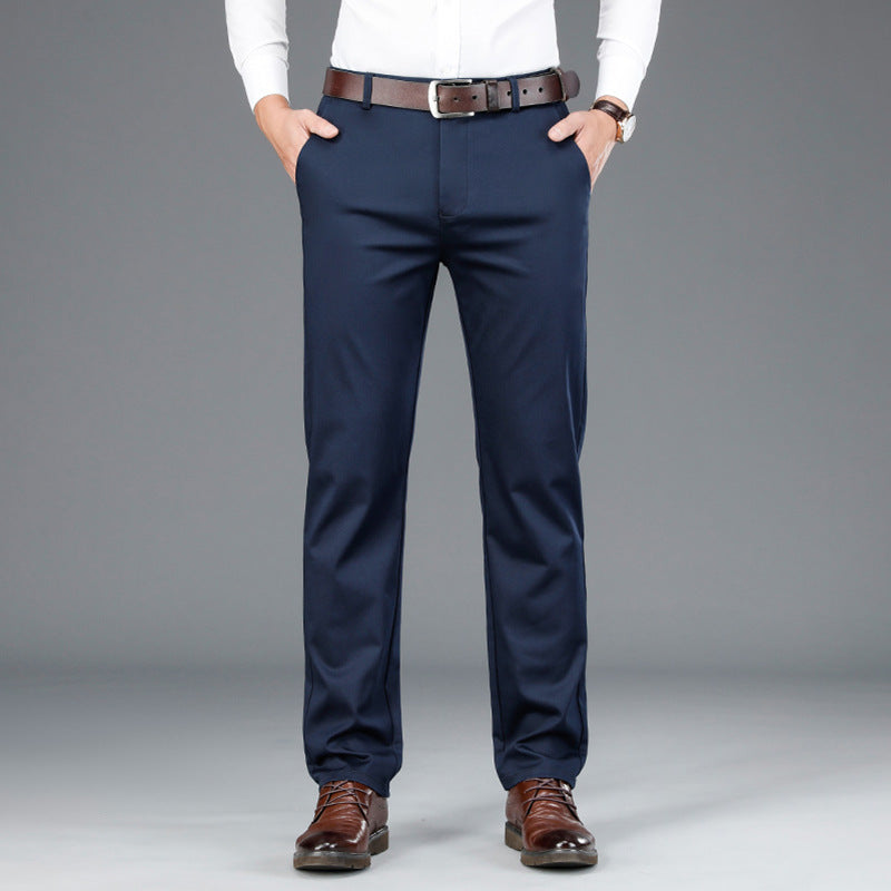 Men's Classic Stretch Trousers - detail view | SAINT DOR